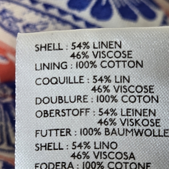 Anthropologie Maeve Linen Halter Mini Dress Colorful Size LP - Picture 9 of 12